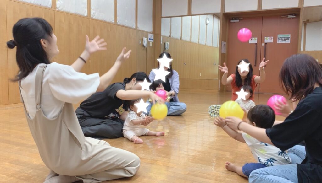 ボールでリトミック